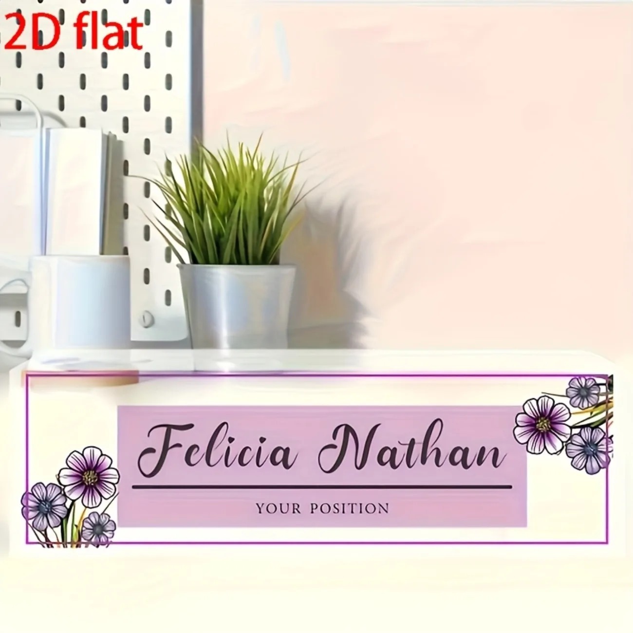 Desk Name Plate - Placa de identificación de escritorio de
