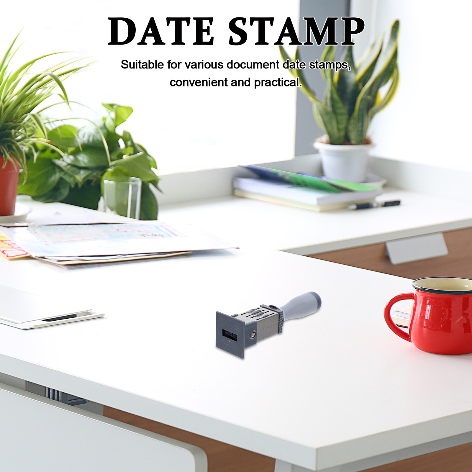 Self Inking Stamp - Mini Sello de Fecha Autoentintable, Herramienta