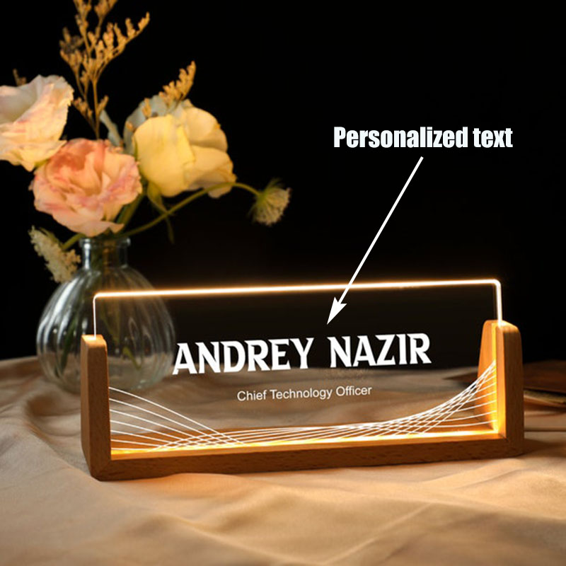 Desk Name Plate - Placa de nombre de escritorio acrílica