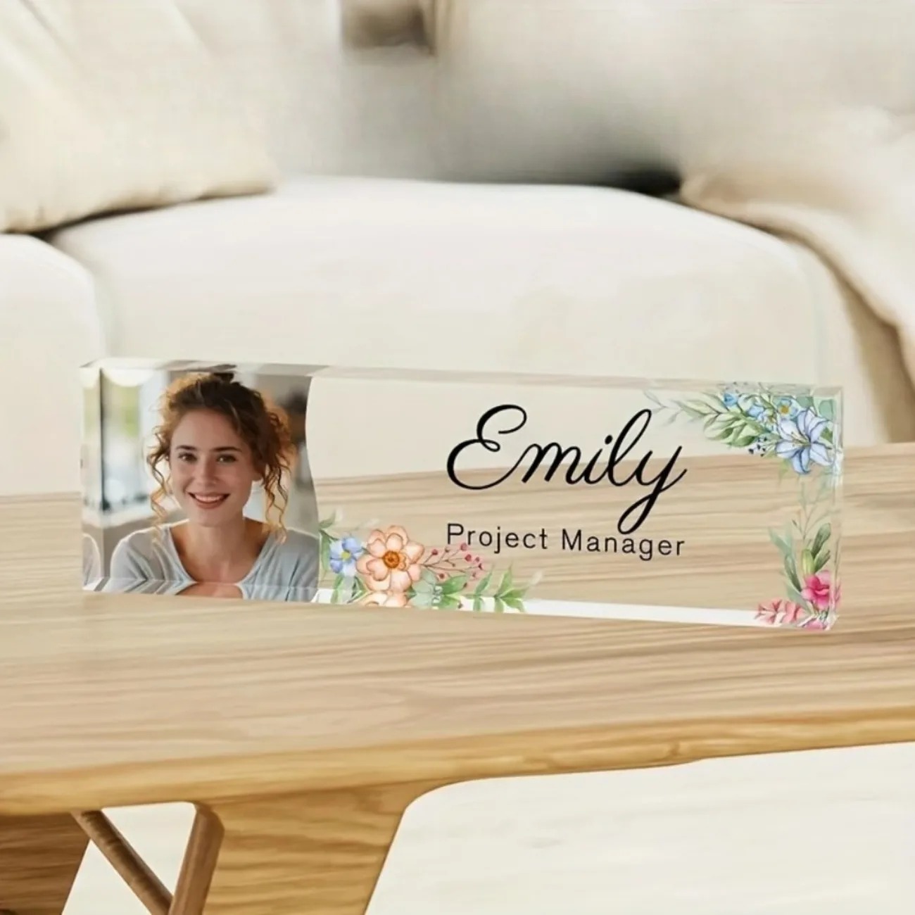 Desk Name Plate - 1 Placa de Nombre Personalizada de