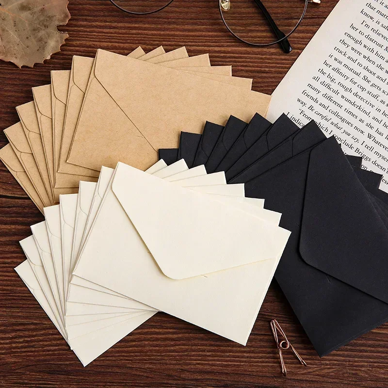 Letter Envelope Kraft - 20/40/80 Uds. Mini sobres de papel