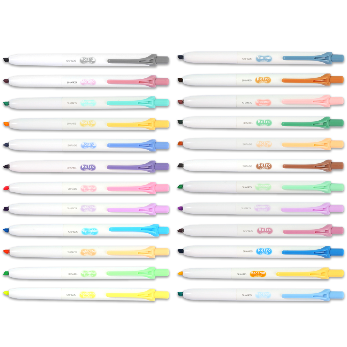Resaltador retráctil de 6 uds, - Highlighter Set Pastel reseña y precio