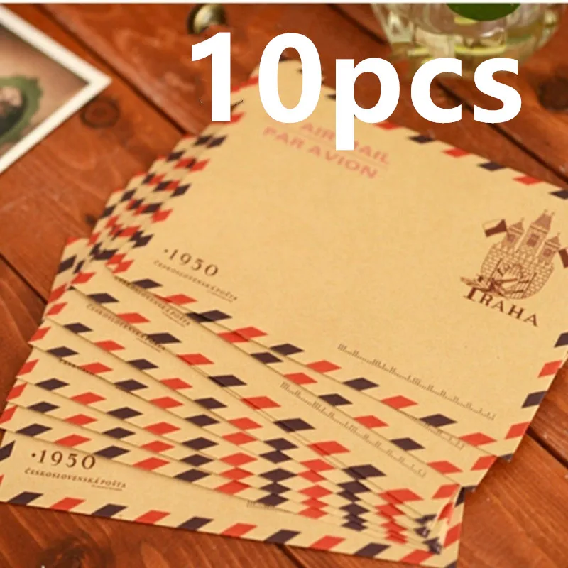 10 Uds 9,7*7,5 cm Retro Popula - Letter Envelope Kraft reseña y precio