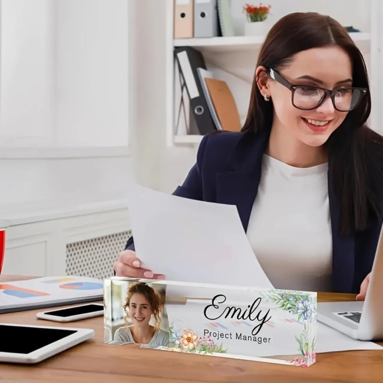 1 Placa de Nombre Personalizad - Desk Name Plate reseña y precio