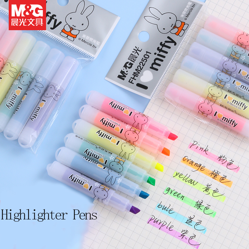 Marcador Resaltador M&G con Pu - Highlighter Set Pastel reseña y precio