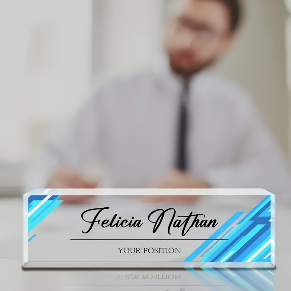 1 Pieza de Placa de Identifica - Desk Name Plate reseña y precio