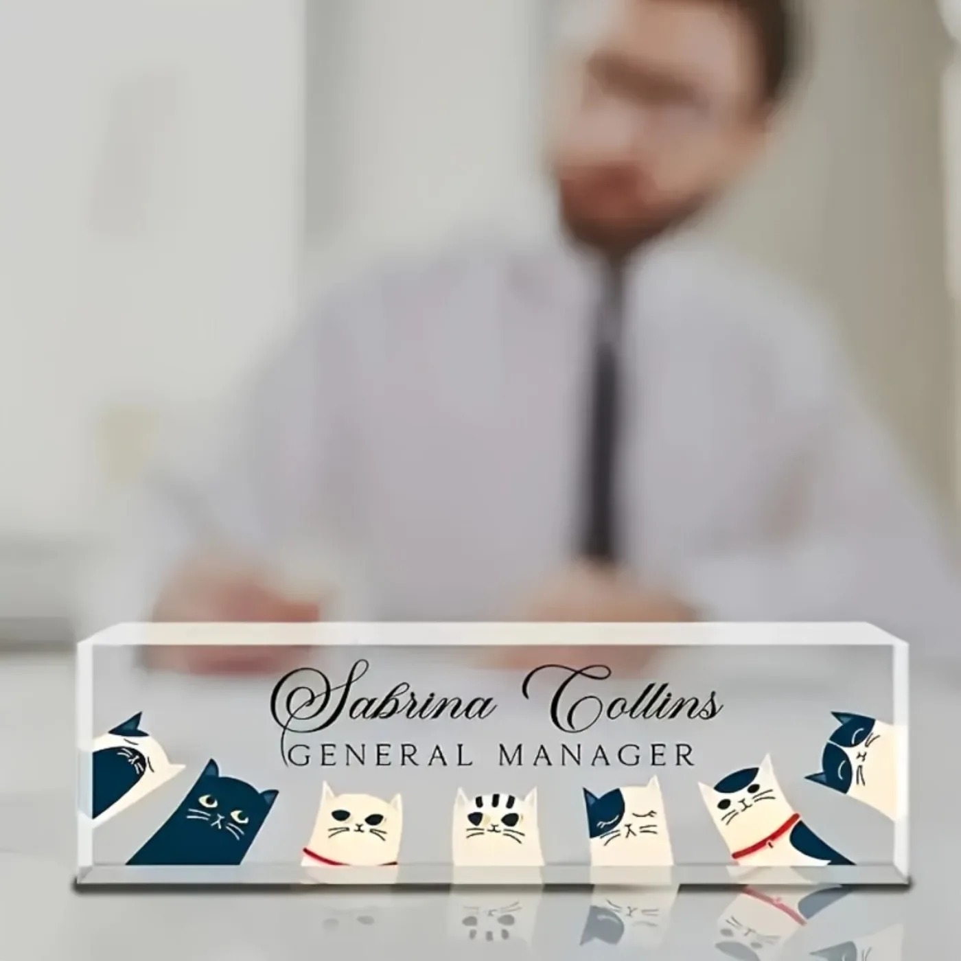 [2D Plano] Placa de Identifica - Desk Name Plate reseña y precio