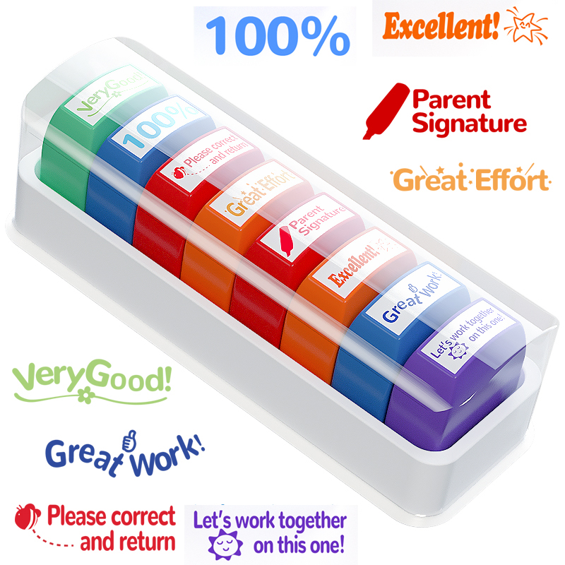 8 sellos para profesores, sell - Self Inking Stamp reseña y precio